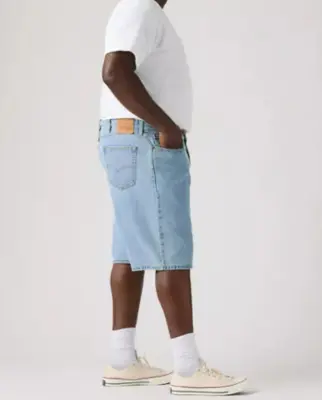 LEVIS  LOOSE SHORT 469 Bleu ciel — photo 4