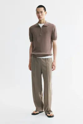 Polo Slim Fit - Taupe foncé — photo 2