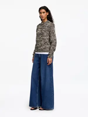 Pull bicolore - Noir/Multicolore/Mélange — photo 1