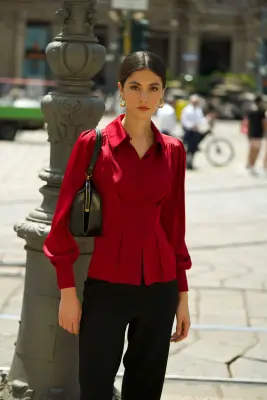 Posie Silk Blouse - Cream — photo 2