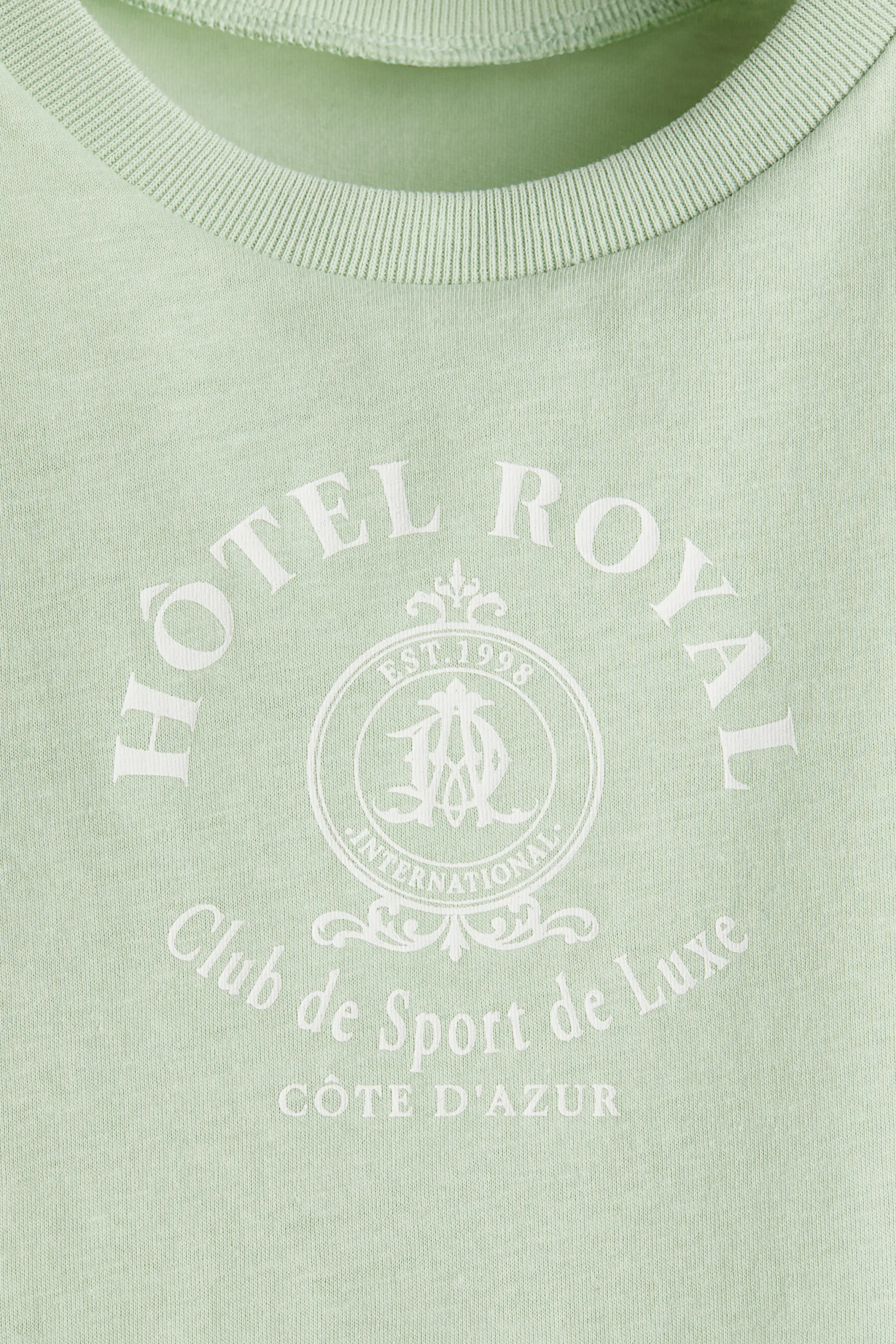 T-shirt imprimé - Vert clair/Hôtel Royal
