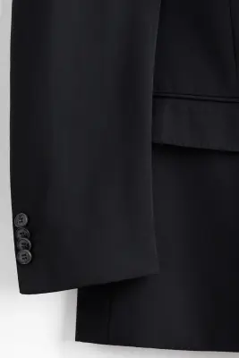 Veste Relaxed Fit à fermeture croisée - Noir — photo 2