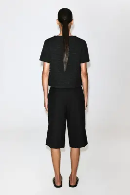 SHORT BERMUDA TAILLEUR - NOIR — photo 3