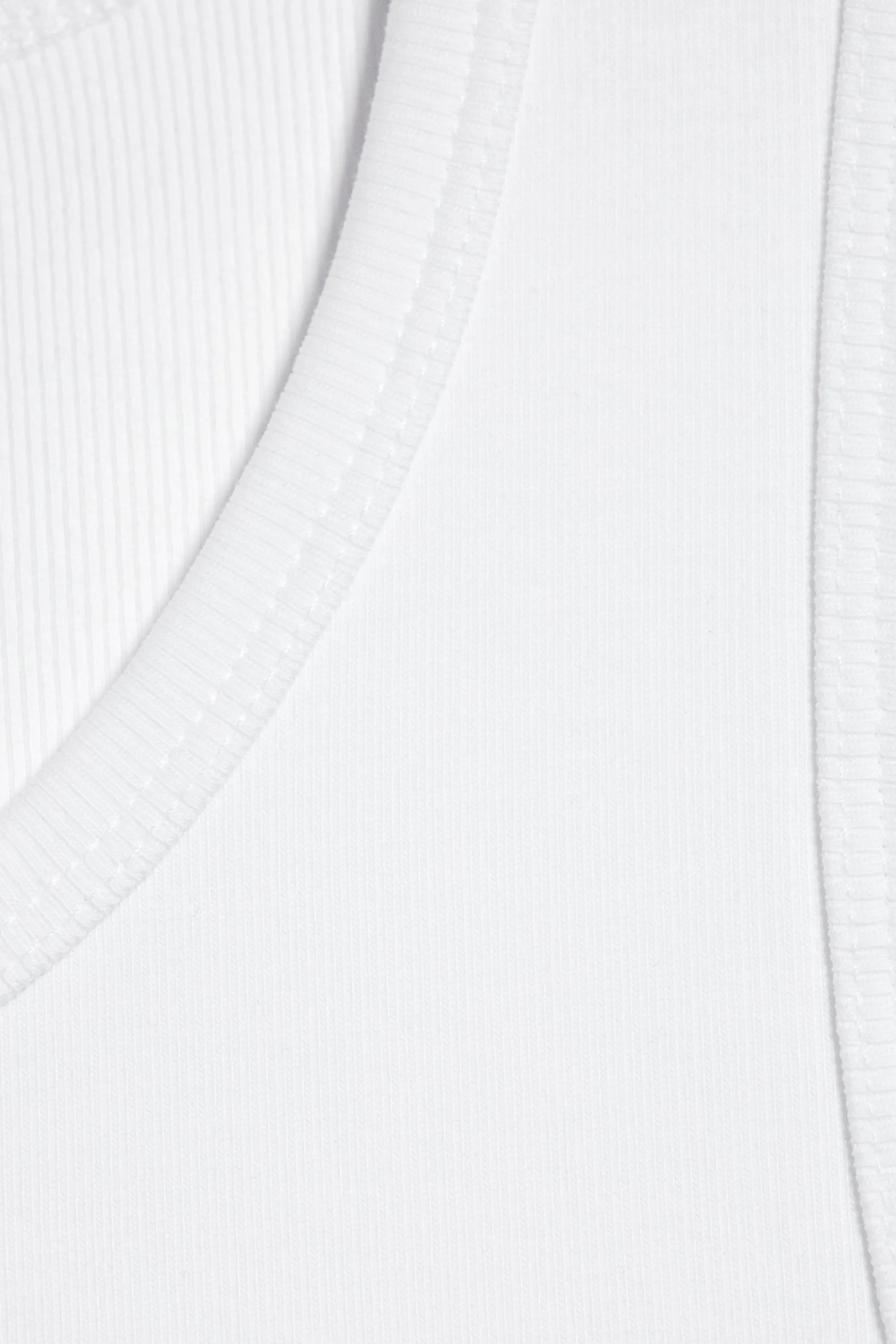 Débardeur côtelé classique - Blanc