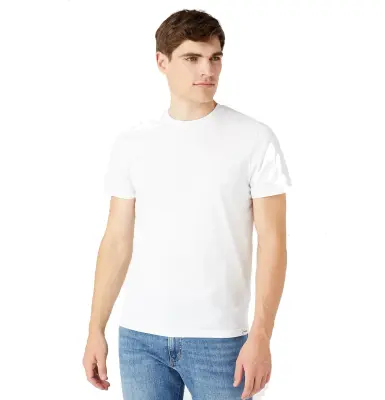 WRANGLER SS TEE SHIRT PACK X2 Blanc Marine — photo 3