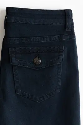 Flared Low Waist Jeans - Bleu denim foncé — photo 4