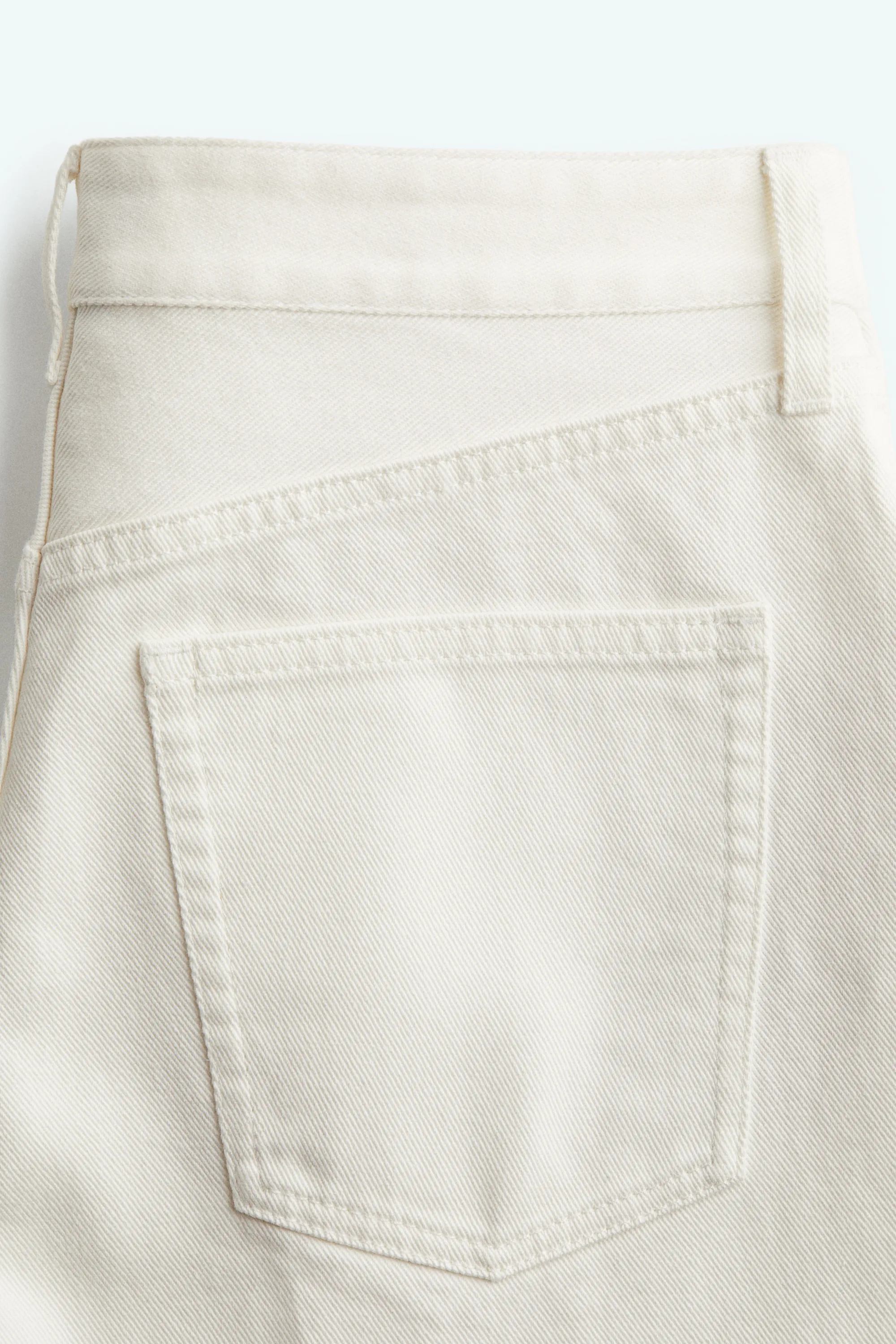Denim Bermuda shorts - Blanc