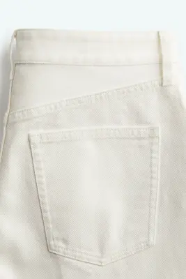 Denim Bermuda shorts - Blanc — photo 1