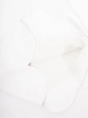 Robe "Scalloped" manches courtes droite en lin blanc Prix boutique 1200€ Taille 38 — photo 5