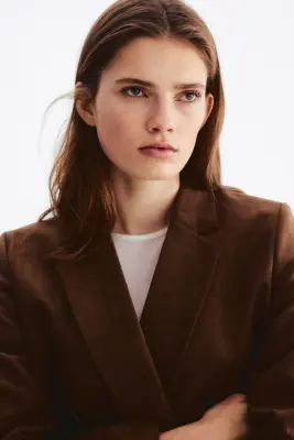 Blazer à fermeture croisée - Marron — photo 3