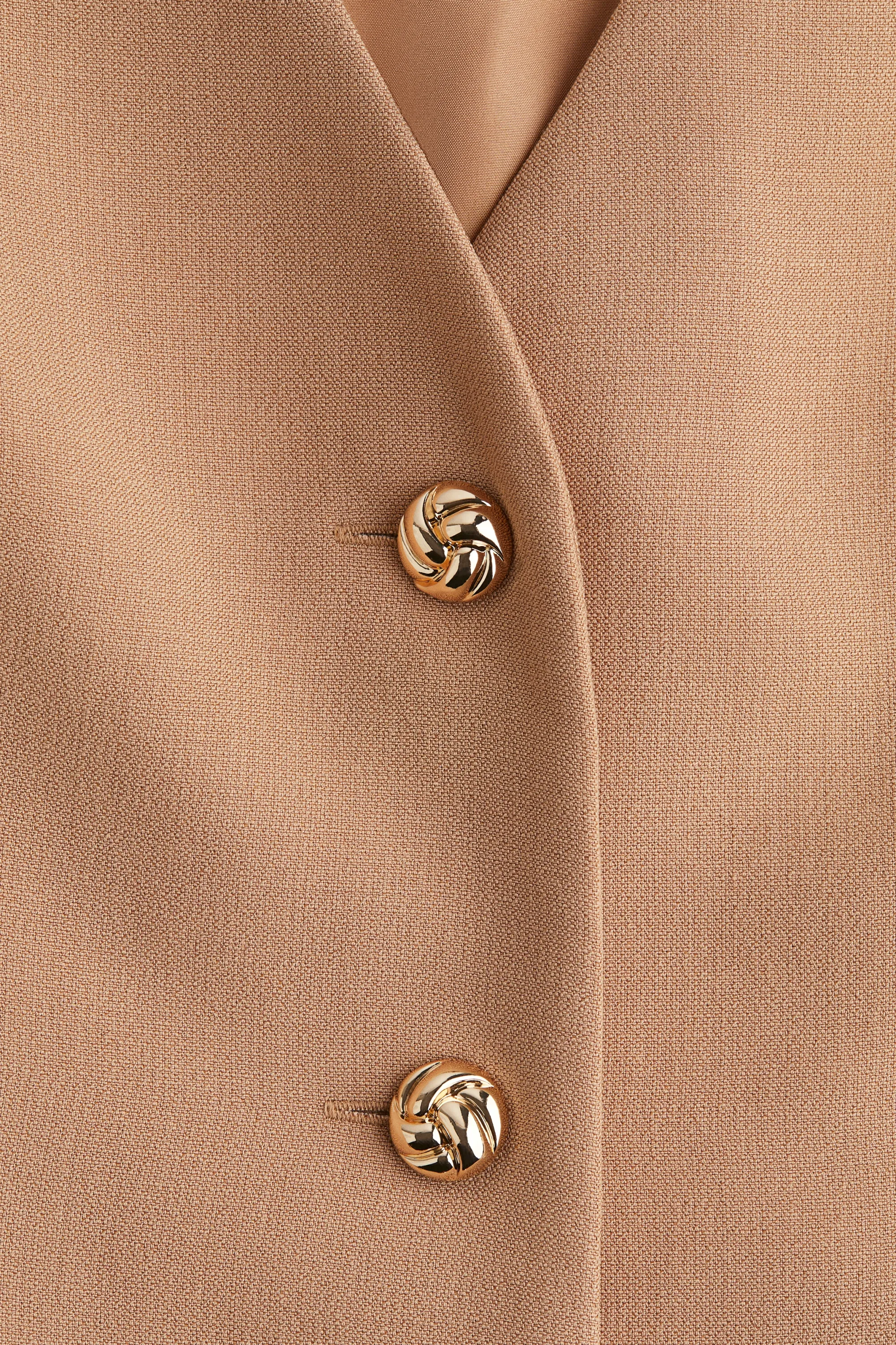 Robe à boutons - Beige
