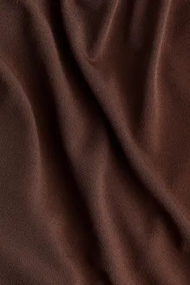 Robe à effet drapé avec cape - Marron foncé — photo 4