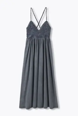 Robe en crochet et jersey