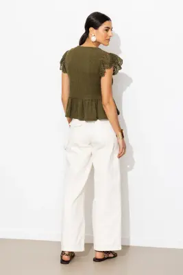 T-shirt crépon Femme — photo 4