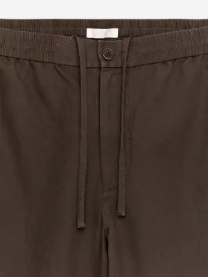 Pantalon en mélange de lin - Marron — photo 4