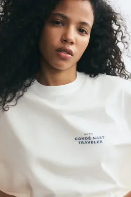 T-shirt oversize imprimé - Blanc/Condé Nast Traveller — photo 1