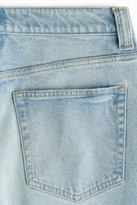 Wide High Waist Jeans - Bleu denim — photo 4