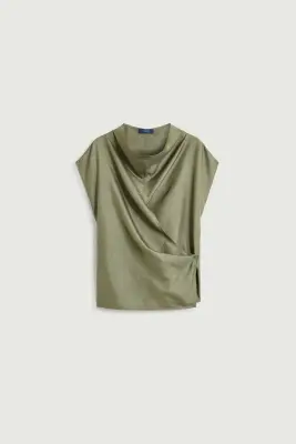 BLOUSE KORA VERT DE GRIS — photo 5