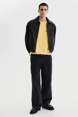 T-shirt boxy Oversized Fit - Jaune/California — photo 2