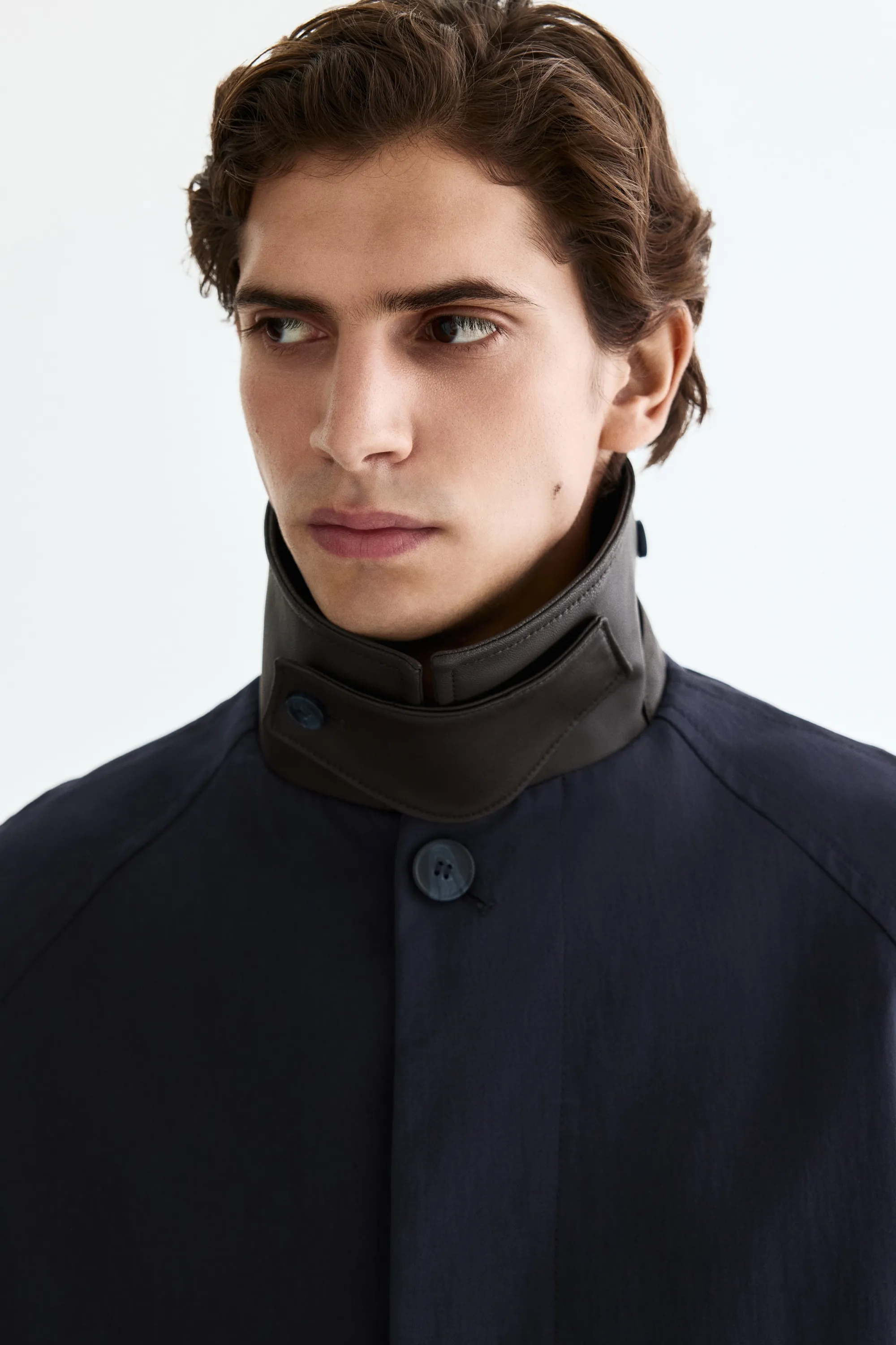 Manteau style Mac - Bleu marine