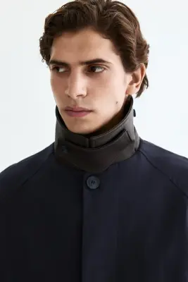 Manteau style Mac - Bleu marine — photo 1