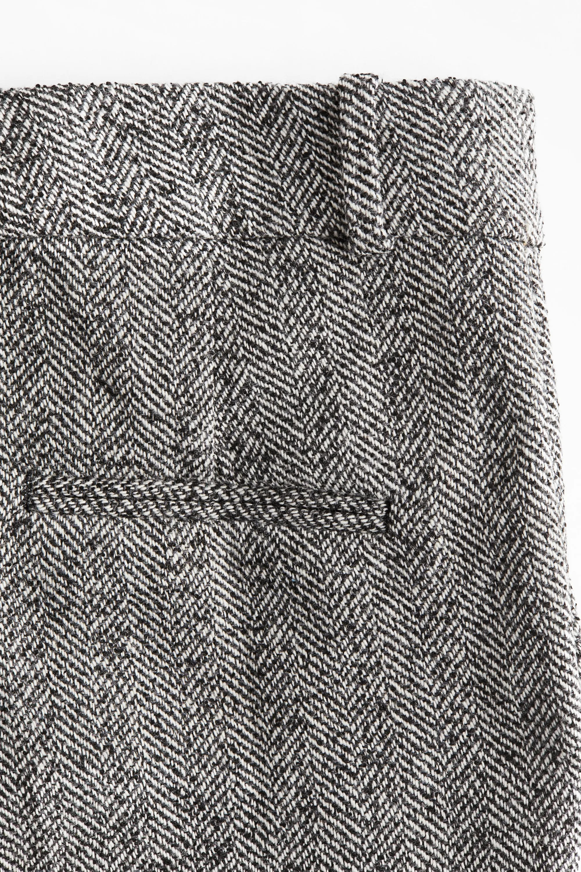 Pantalon chic - Gris/motif chevron