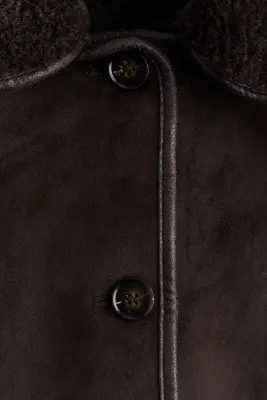 Veste double face - Marron foncé — photo 3