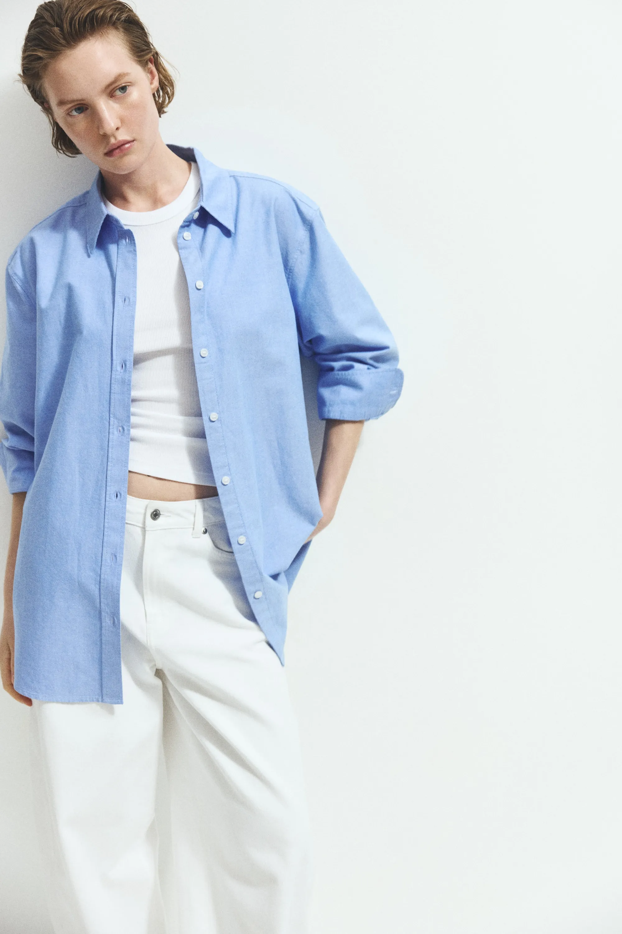 Chemise Oxford - Bleu