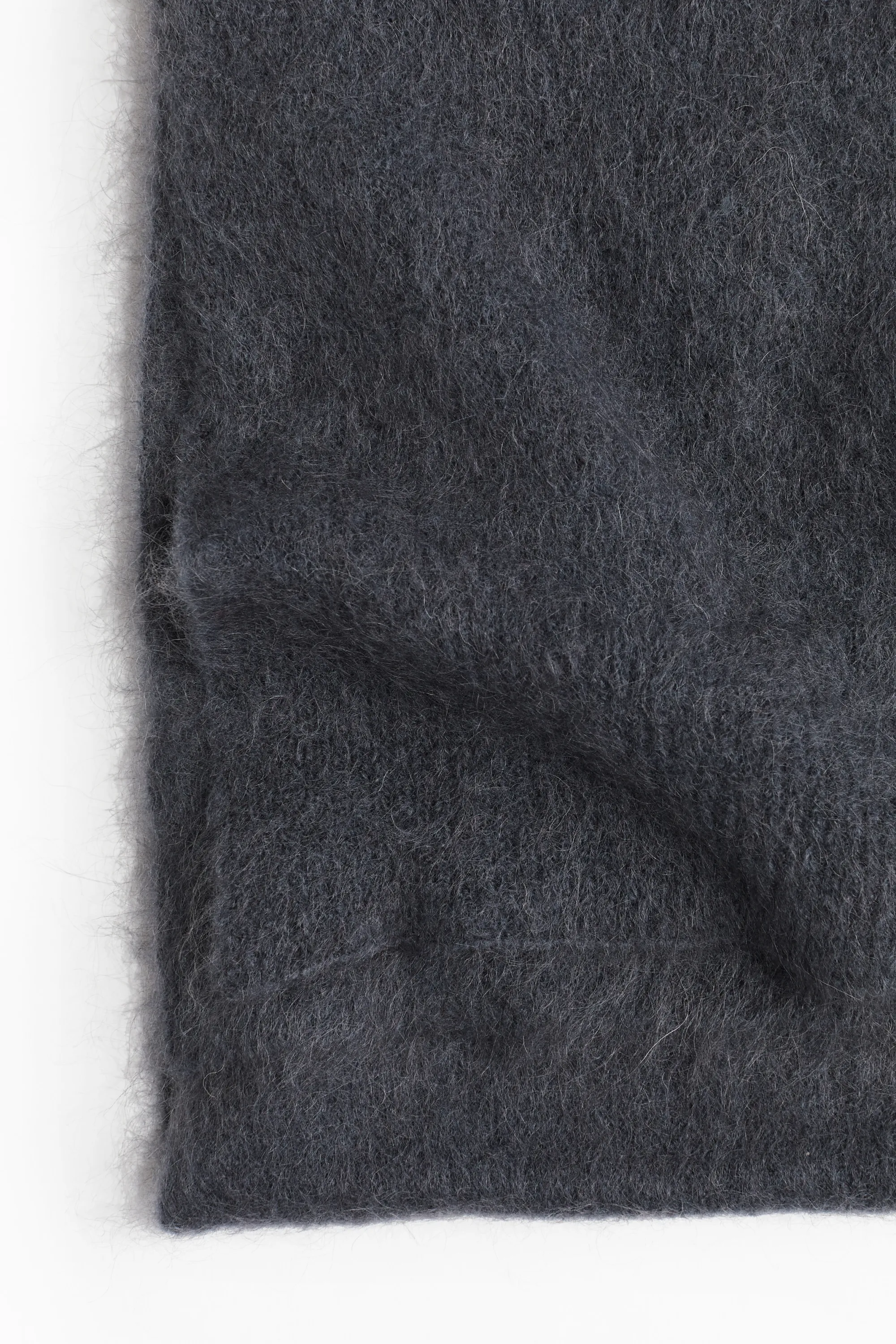 Écharpe en mohair mélangé - Gris foncé