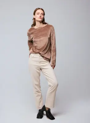 T-shirt en coton organique, modal et élasthanne — photo 3