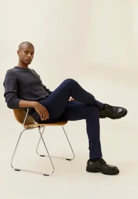 Le pantalon en flanelle (ancienne génération) - Bleu marine — photo 1