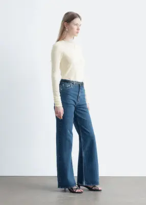 Jean large - Bleu moyen — photo 4