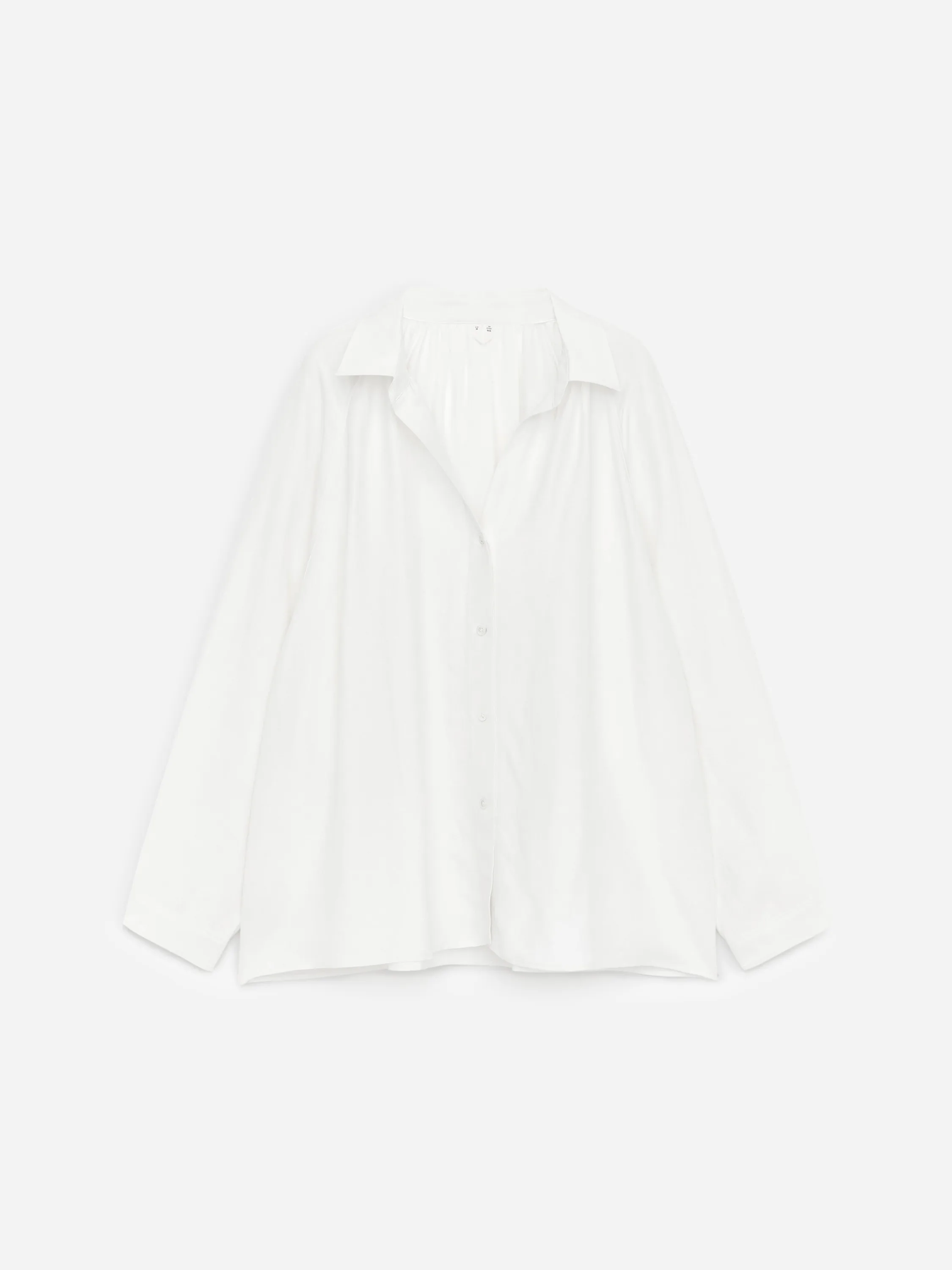 Chemise en viscose et lin - Blanc
