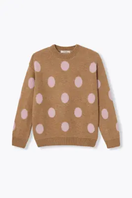 Pull à pois Femme