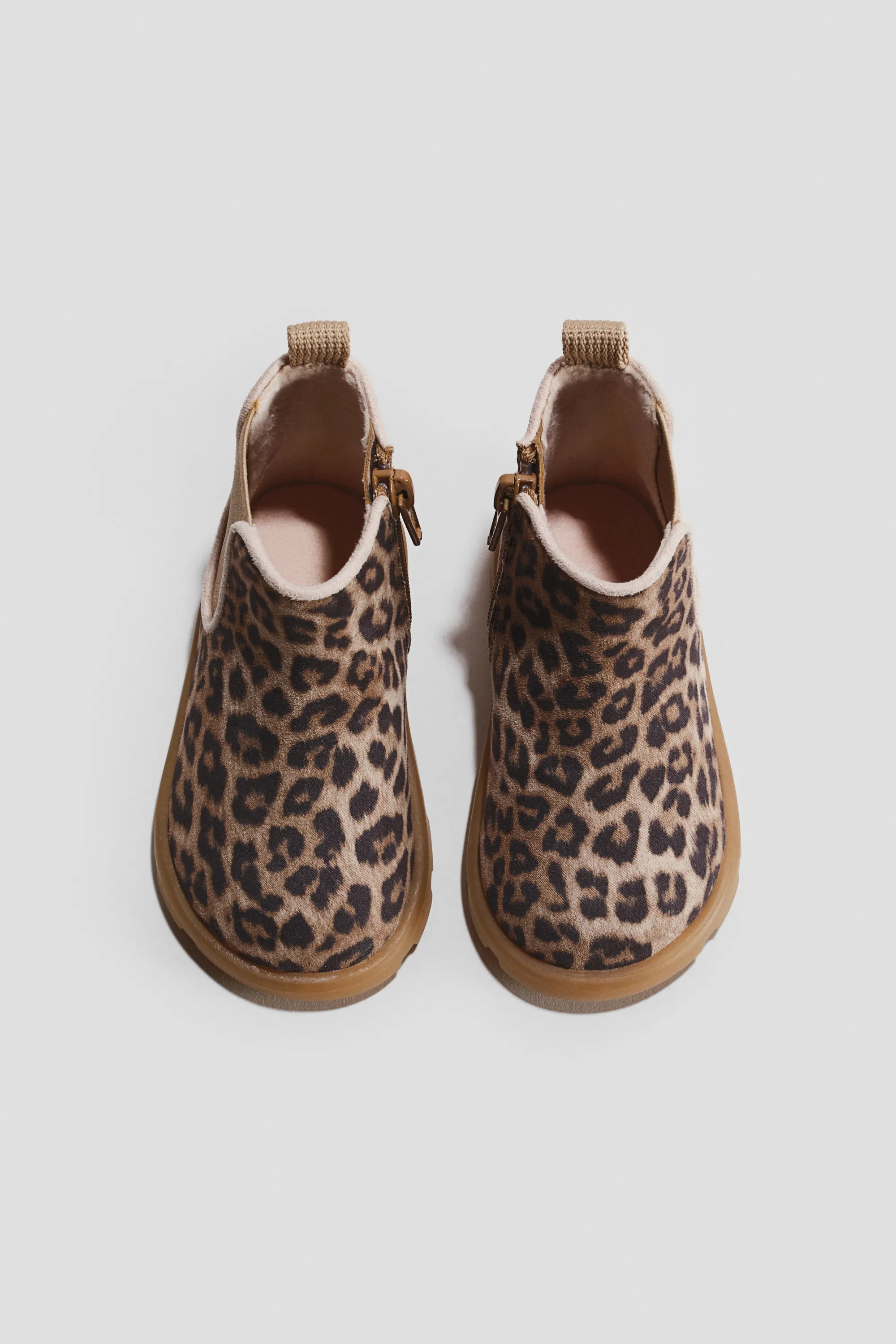 Bottines Chelsea - Beige/imprimé léopard