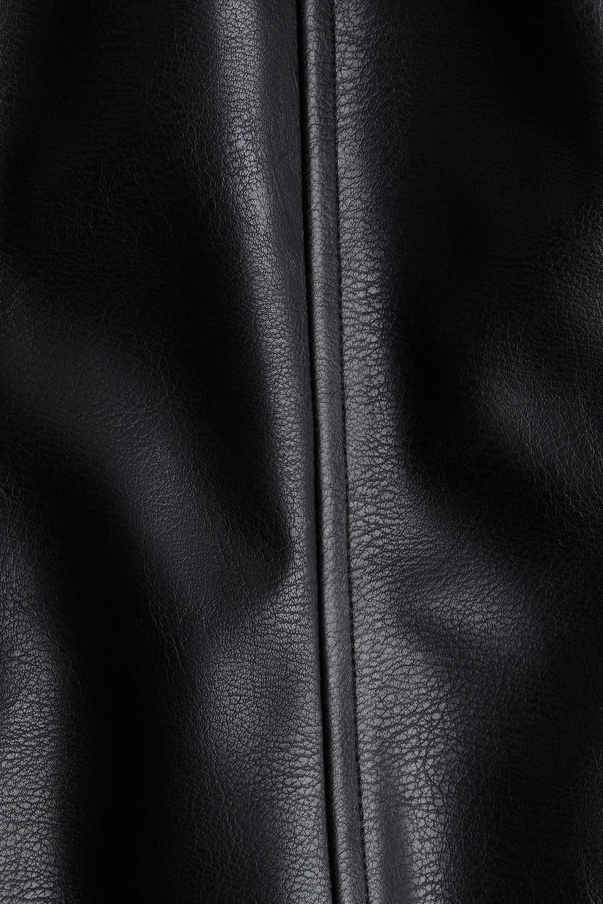 Robe en tissu enduit - Noir