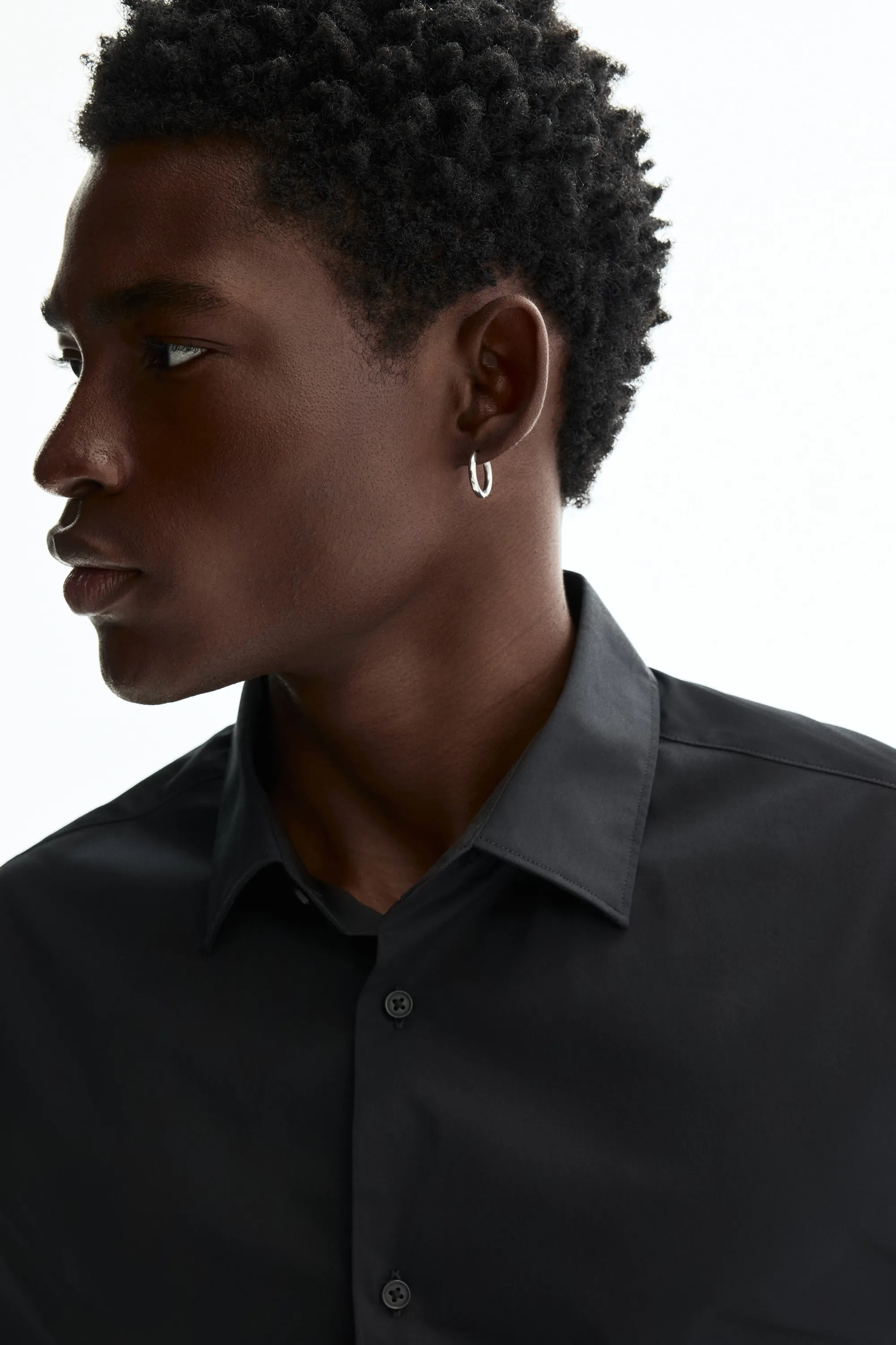 Chemise stretch Slim Fit - Noir
