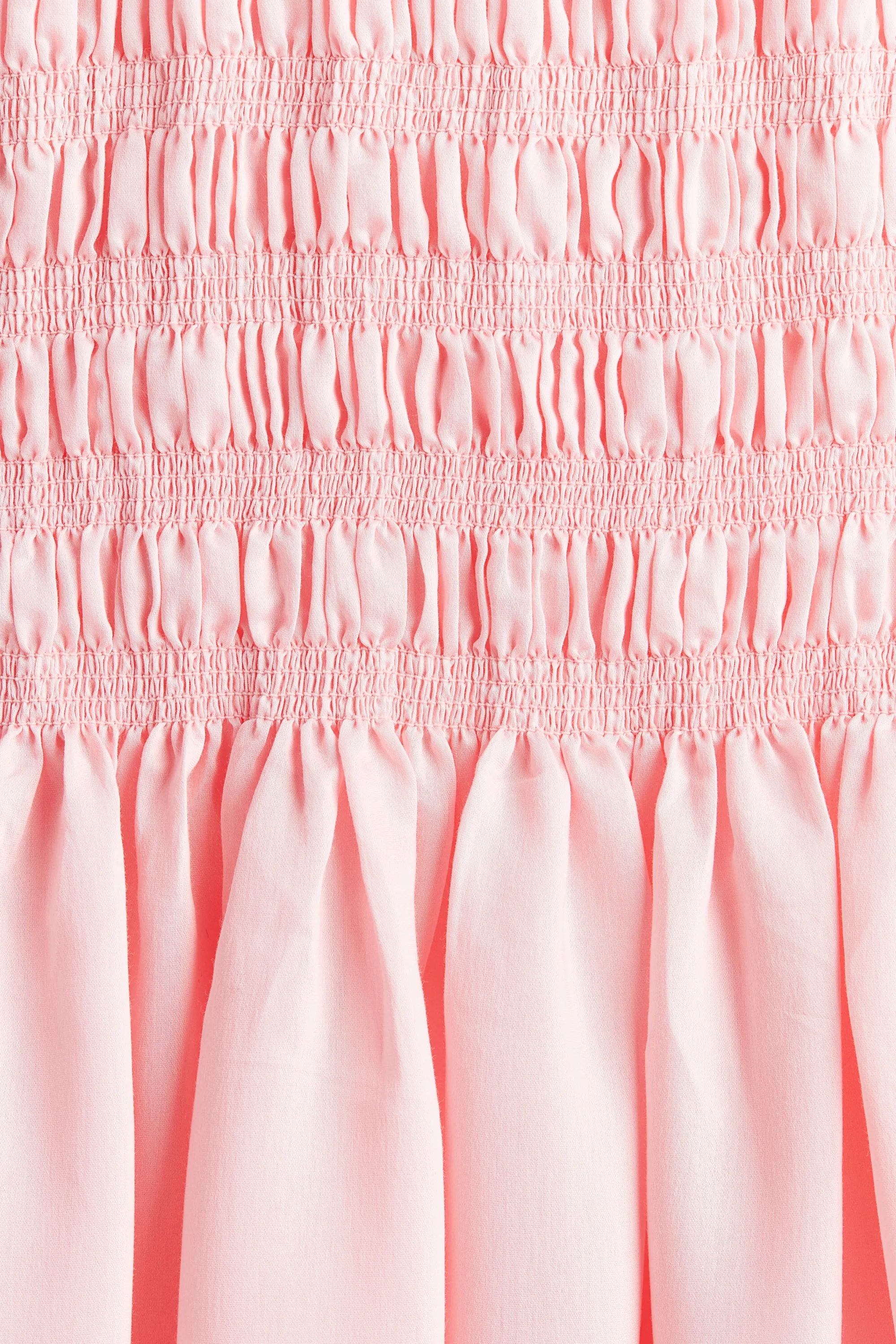 Robe maxi smockée - Rose clair