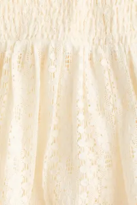Tiered lace skirt - Crème — photo 4