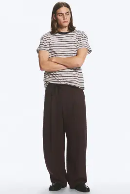 Pantalon Felix Barrel - Marron foncé — photo 2