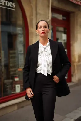 Victoire Blazer Coat - Black — photo 6