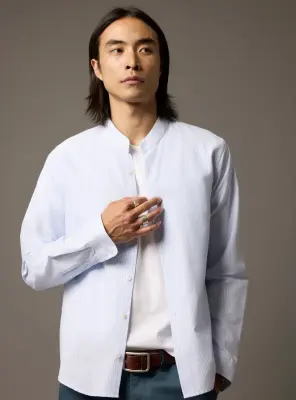 Chemise Gareth White/Cloud — photo 1