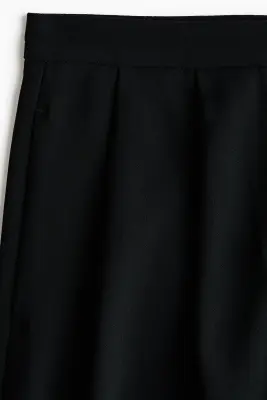 Pantalon plissé à jambes ballon - Noir — photo 3