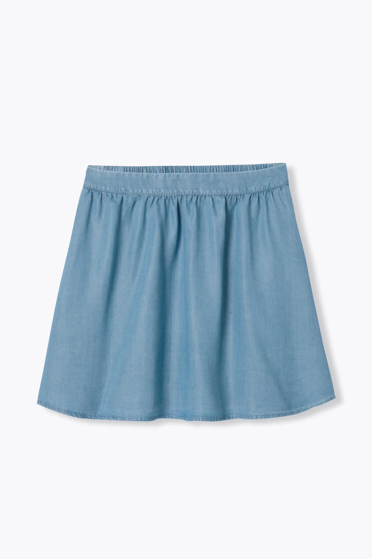 Jupe courte en lyocell Femme