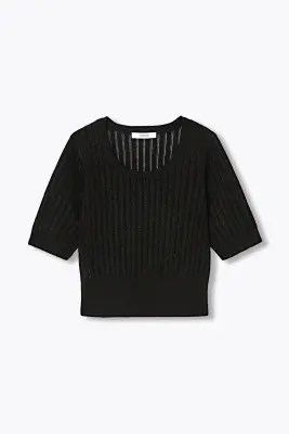 Pull court à paillettes Femme — photo 1
