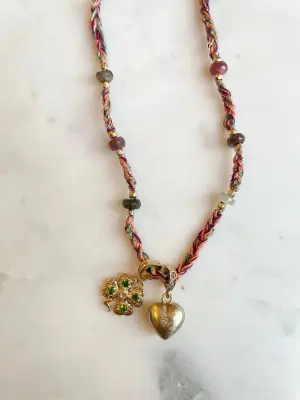 Nouveau ! ROOM SERVICE JEWELRY Collier Cordon Peach Tourmaline — photo 2