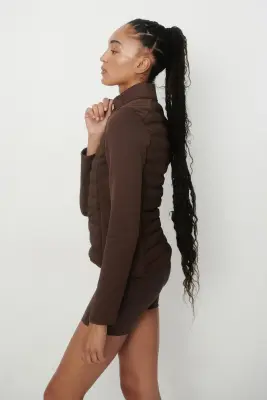 Veste Hybrid matelassée ThermoMove™ - Moka chocolat — photo 3