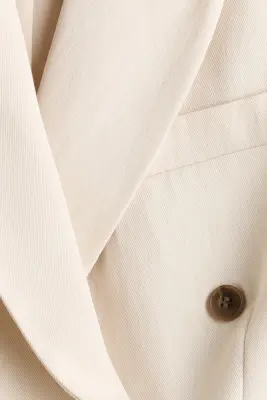 Blazer à fermeture croisée - Beige clair — photo 4