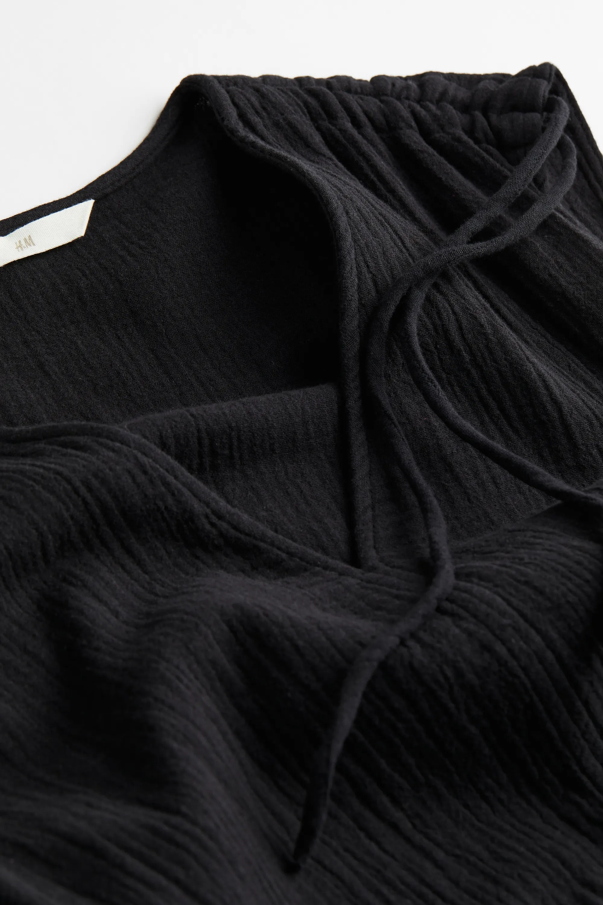 Robe avec liens de serrage - Noir