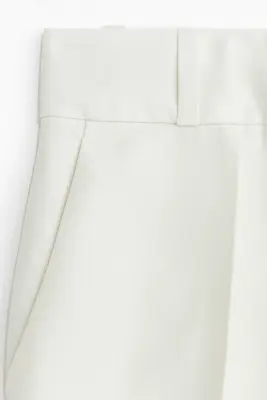 Pantalon chic avec taille haute - Blanc — photo 4